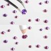 imageBeadsland Rhinestones for Makeup8 Sizes 2500pcs Red Flatback Rhinestones Eye Gems for Nails Crafts with Tweezers and Wax PencilSiamSS4SS30Purple Velvet