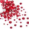 imageBeadsland Rhinestones for Makeup8 Sizes 2500pcs Red Flatback Rhinestones Eye Gems for Nails Crafts with Tweezers and Wax PencilSiamSS4SS30Siam
