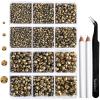 image6736pcs Hotfix Rhinestones FlatbackRoyal Blue Rhinestones for Crafts Clothes Mixed 5 Sizes Hotfix Crystals with Tweezers and Wax Pencil Kit SS6SS30SapphireAurum