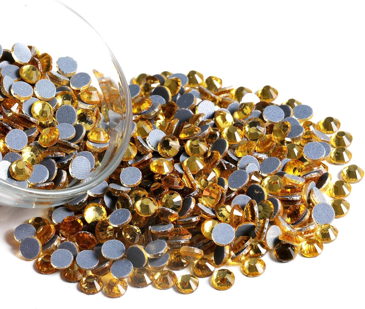 image6000PCS Hotfix Rhinestones Bulk Clear Rhinestones for Crafts ClothesHotfix Crystals DIY Decoration SS10 2729mmLtColorado Topaz