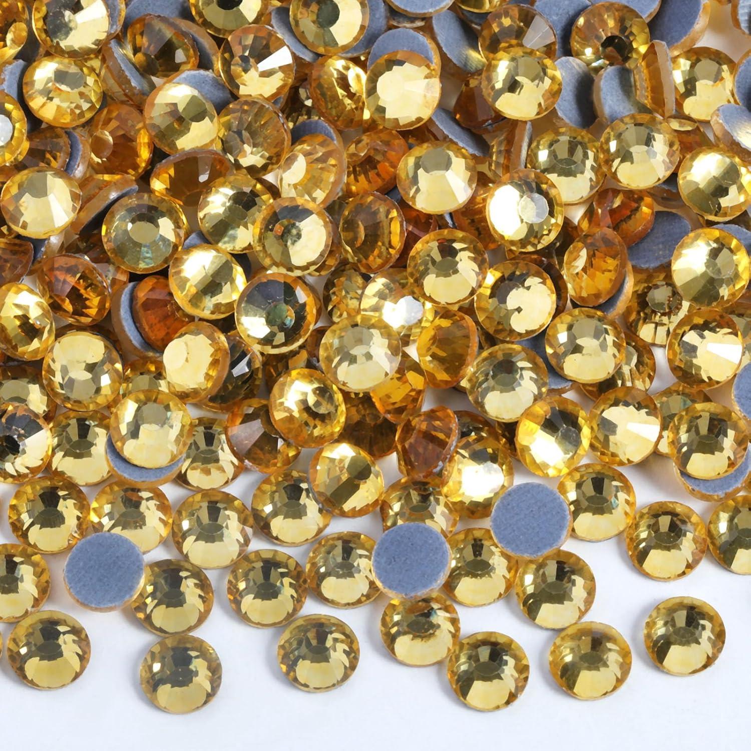 image6000PCS Hotfix Rhinestones Bulk Clear Rhinestones for Crafts ClothesHotfix Crystals DIY Decoration SS10 2729mmLtColorado Topaz