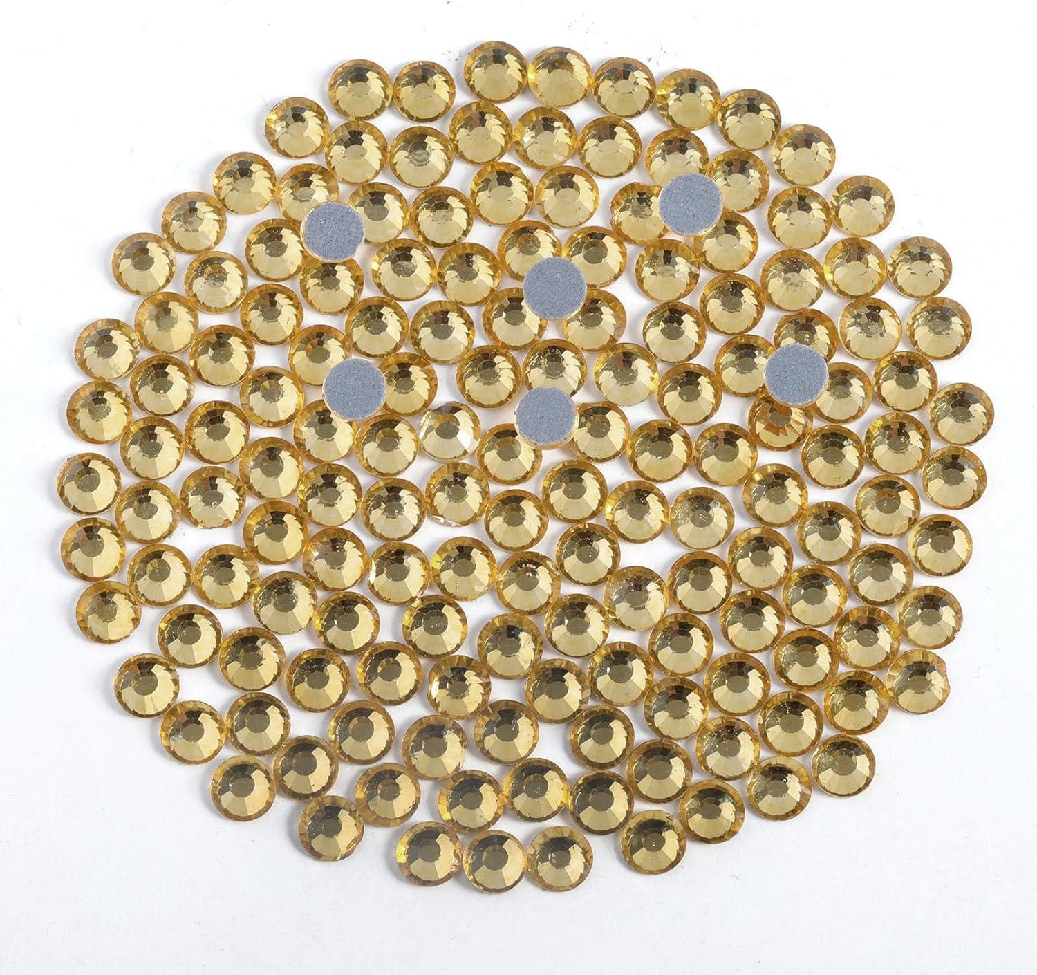 image6000PCS Hotfix Rhinestones Bulk Clear Rhinestones for Crafts ClothesHotfix Crystals DIY Decoration SS10 2729mmLtColorado Topaz