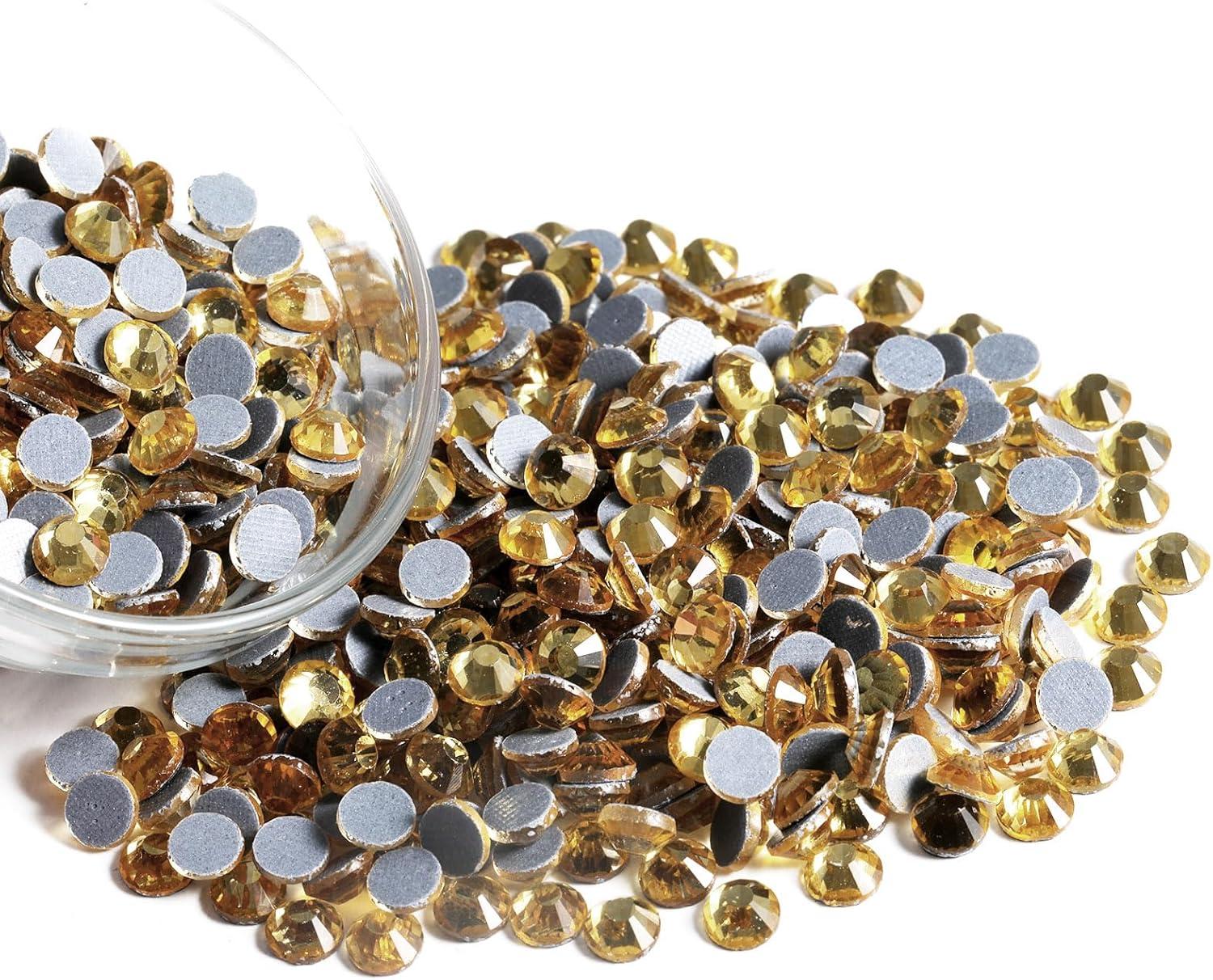 image6000PCS Hotfix Rhinestones Bulk Clear Rhinestones for Crafts ClothesHotfix Crystals DIY Decoration SS10 2729mmLtColorado Topaz