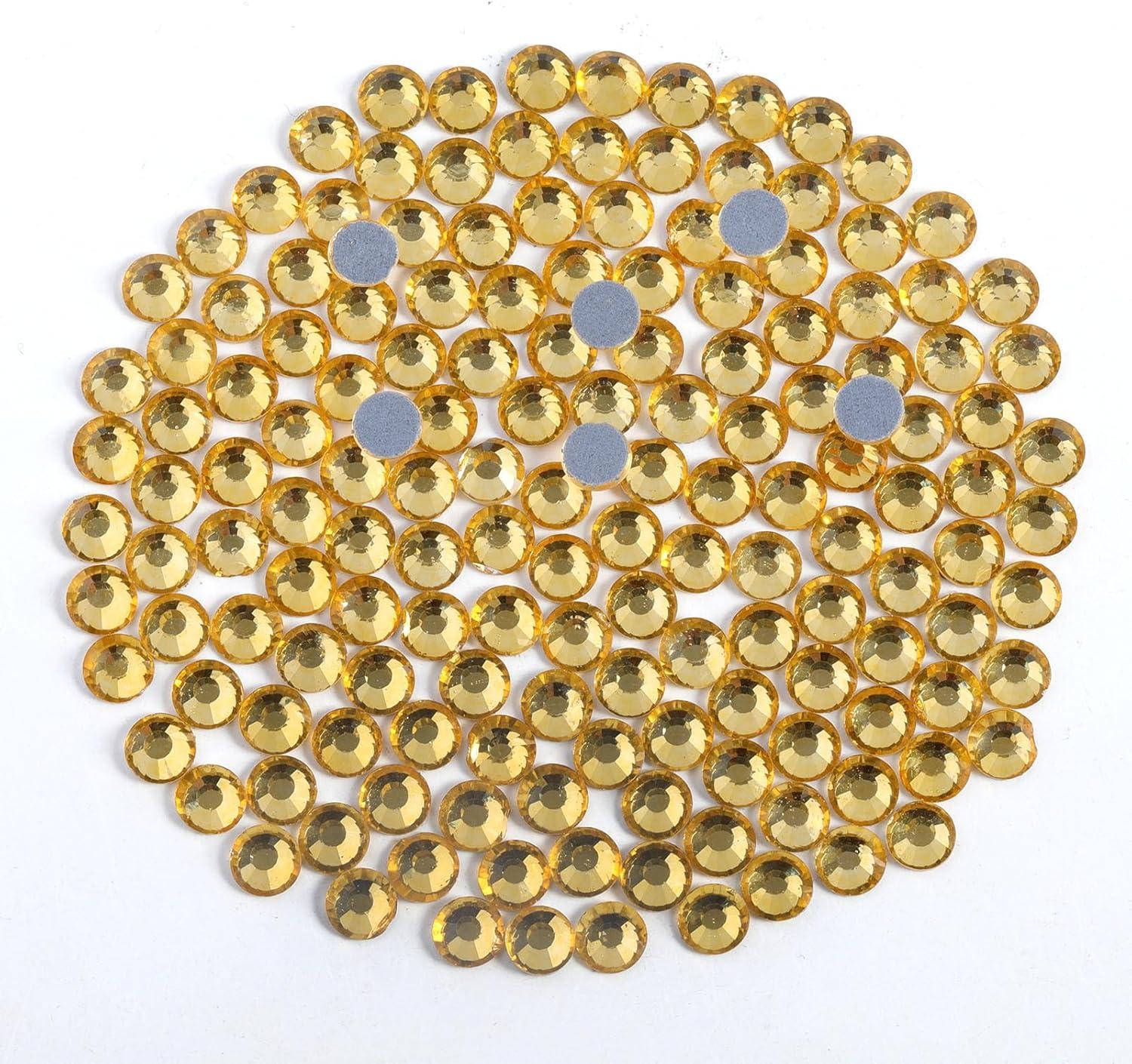 image6000PCS Hotfix Rhinestones Bulk Clear Rhinestones for Crafts ClothesHotfix Crystals DIY Decoration SS10 2729mmLtColorado Topaz