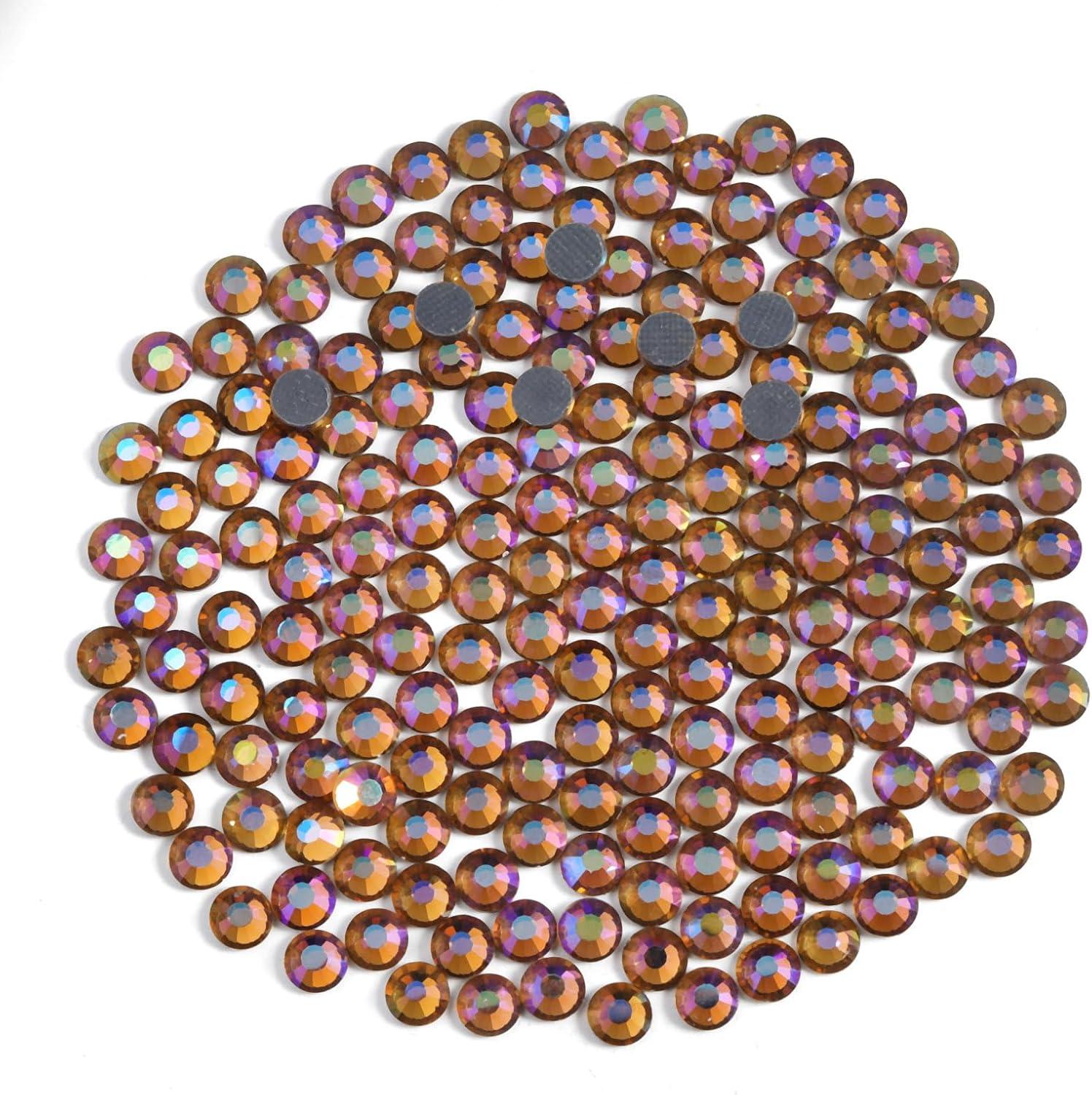 image6000PCS Hotfix Rhinestones Bulk Clear Rhinestones for Crafts ClothesHotfix Crystals DIY Decoration SS10 2729mmLtColorado Topaz AB