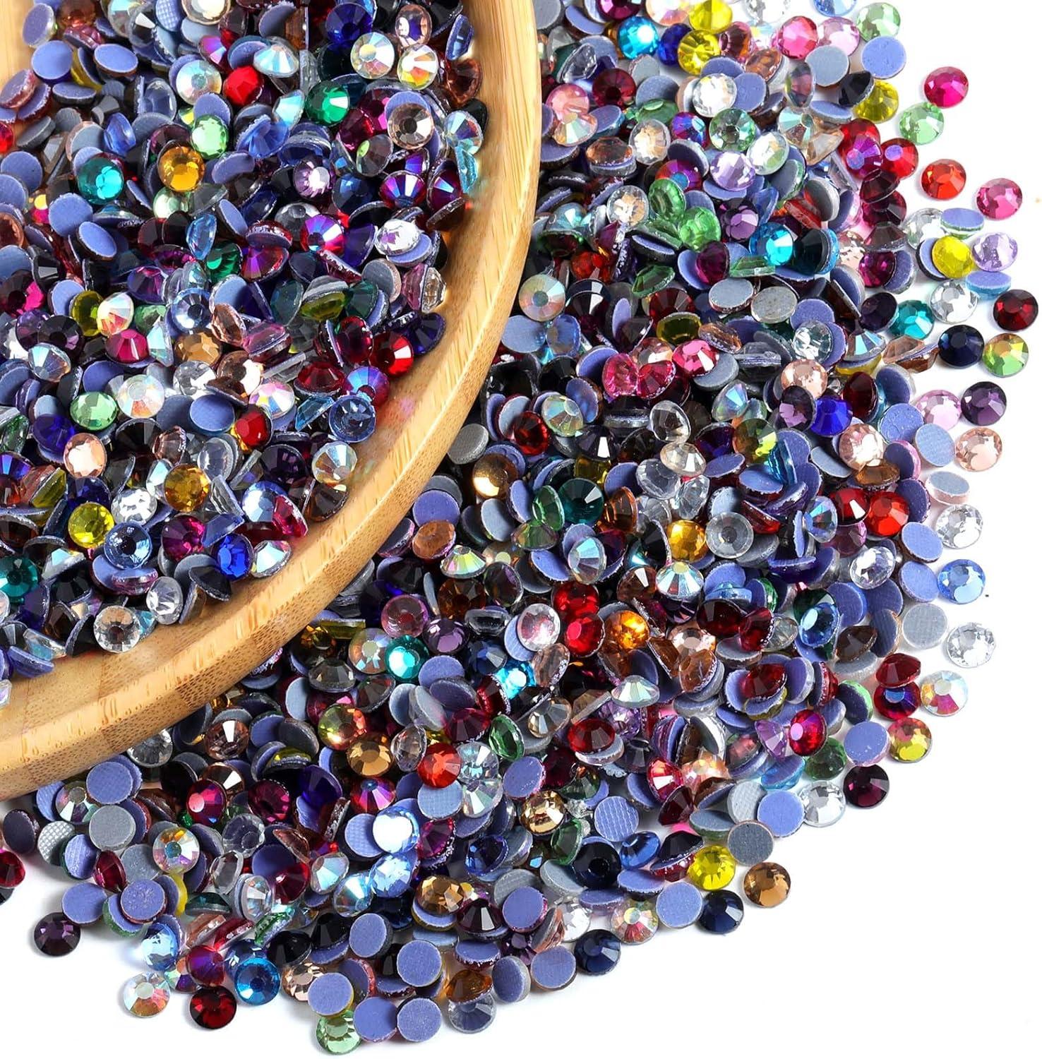 image6000PCS Hotfix Rhinestones Bulk Clear Rhinestones for Crafts ClothesHotfix Crystals DIY Decoration SS10 2729mmMix Color