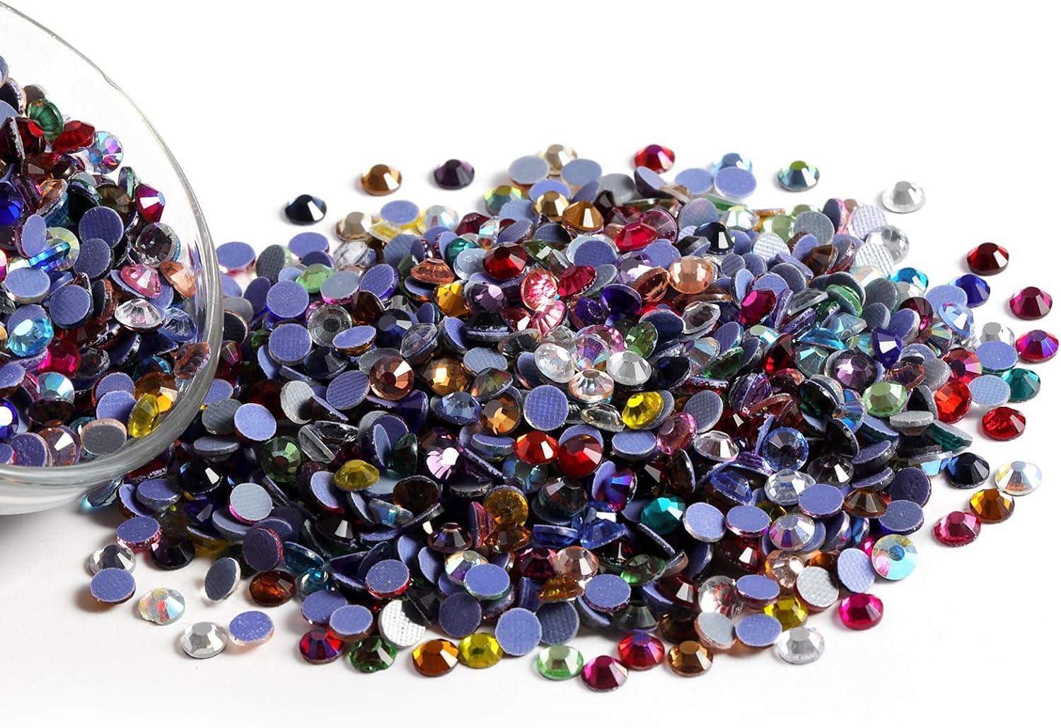 image6000PCS Hotfix Rhinestones Bulk Clear Rhinestones for Crafts ClothesHotfix Crystals DIY Decoration SS10 2729mmMix Color