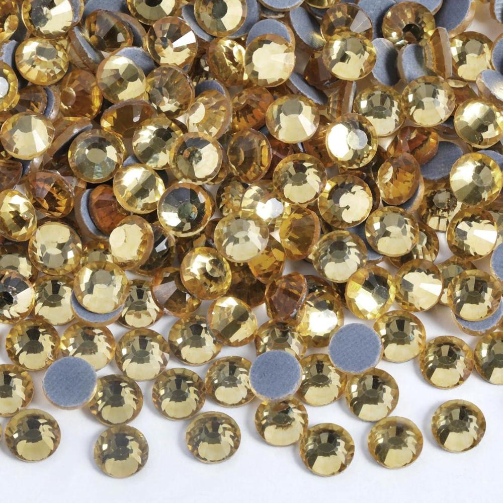 image6000PCS Hotfix Rhinestones Bulk Clear Rhinestones for Crafts ClothesHotfix Crystals DIY Decoration SS10 2729mmLtColorado Topaz