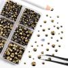 imageBEADSLAND Hotfix Rhinestones 6080PCS Clear Rhinestones for Clothes Crafts Mixed 6 Sizes with Wax Pencil and Tweezers Kit SS6SS30 CrystalAurum