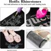 imageBEADSLAND Hotfix Rhinestones 6080PCS Clear Rhinestones for Clothes Crafts Mixed 6 Sizes with Wax Pencil and Tweezers Kit SS6SS30 CrystalBlack