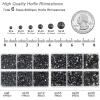 imageBEADSLAND Hotfix Rhinestones 6080PCS Clear Rhinestones for Clothes Crafts Mixed 6 Sizes with Wax Pencil and Tweezers Kit SS6SS30 CrystalBlack Diamond