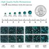 imageBEADSLAND Hotfix Rhinestones 6080PCS Clear Rhinestones for Clothes Crafts Mixed 6 Sizes with Wax Pencil and Tweezers Kit SS6SS30 CrystalBlue Zircon