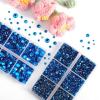 imageBEADSLAND Hotfix Rhinestones 6080PCS Clear Rhinestones for Clothes Crafts Mixed 6 Sizes with Wax Pencil and Tweezers Kit SS6SS30 CrystalCapri Blue
