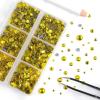 imageBEADSLAND Hotfix Rhinestones 6080PCS Clear Rhinestones for Clothes Crafts Mixed 6 Sizes with Wax Pencil and Tweezers Kit SS6SS30 CrystalCitrine