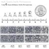 imageBEADSLAND Hotfix Rhinestones 6080PCS Clear Rhinestones for Clothes Crafts Mixed 6 Sizes with Wax Pencil and Tweezers Kit SS6SS30 CrystalCrystal