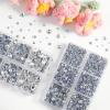 imageBEADSLAND Hotfix Rhinestones 6080PCS Clear Rhinestones for Clothes Crafts Mixed 6 Sizes with Wax Pencil and Tweezers Kit SS6SS30 CrystalCrystal