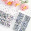 imageBEADSLAND Hotfix Rhinestones 6080PCS Clear Rhinestones for Clothes Crafts Mixed 6 Sizes with Wax Pencil and Tweezers Kit SS6SS30 CrystalCrystal AB