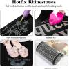 imageBEADSLAND Hotfix Rhinestones 6080PCS Clear Rhinestones for Clothes Crafts Mixed 6 Sizes with Wax Pencil and Tweezers Kit SS6SS30 CrystalDark Siam