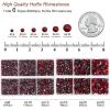 imageBEADSLAND Hotfix Rhinestones 6080PCS Clear Rhinestones for Clothes Crafts Mixed 6 Sizes with Wax Pencil and Tweezers Kit SS6SS30 CrystalDark Siam