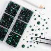 imageBEADSLAND Hotfix Rhinestones 6080PCS Clear Rhinestones for Clothes Crafts Mixed 6 Sizes with Wax Pencil and Tweezers Kit SS6SS30 CrystalEmerald