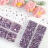 imageBEADSLAND Hotfix Rhinestones 6080PCS Clear Rhinestones for Clothes Crafts Mixed 6 Sizes with Wax Pencil and Tweezers Kit SS6SS30 CrystalLight Pink