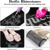 imageBEADSLAND Hotfix Rhinestones 6080PCS Clear Rhinestones for Clothes Crafts Mixed 6 Sizes with Wax Pencil and Tweezers Kit SS6SS30 CrystalLight Siam