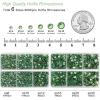imageBEADSLAND Hotfix Rhinestones 6080PCS Clear Rhinestones for Clothes Crafts Mixed 6 Sizes with Wax Pencil and Tweezers Kit SS6SS30 CrystalPeridot