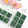 imageBEADSLAND Hotfix Rhinestones 6080PCS Clear Rhinestones for Clothes Crafts Mixed 6 Sizes with Wax Pencil and Tweezers Kit SS6SS30 CrystalPeridot