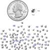 imageBeadsland 144pcs Hotfix Square Rhinestones Flat Back Round Corner Square Rhinestones Glass Flatback Crystal Shaped Gems 44mm