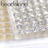 imageBeadsland 240X400mm Crystal Rhinestone Trim Hotfix Strass Crystal Mesh Banding Bridal Beaded Applique in Sheet for Dresses with 2mm Rhinestones LtColTopazCrystal