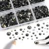 imageBeadsland 8300PCS Flatback Rhinestones AB Crystal Rhinestone Round Crystal Rhinestones for Crafts Mixed 10 Sizes with Wax Pencil and Tweezer Kit SS3SS30 Crystal ABBlack Diamond