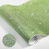 imageBeadsland Bling Rhinestone Sheet Self Adhesive Glitter Crystal Rhinestones Sticker DIY Gifts Car Decoration 1575quot x 945quot CrystalLight Green