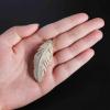 imageBeadsland Feather Brooch Pin with RhinestonesGold Plated Womens Brass Brooch Elegant Clothing Accessories