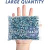 imageBeadsland Flatback Rhinestones Bulk14400pcs AB Crystal Rhinestones for Nails Crafts Clothes DIY Decoration Crystal AB SS10 2729mmAquamarine