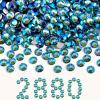 imageBeadsland Flatback Rhinestones Bulk14400pcs AB Crystal Rhinestones for Nails Crafts Clothes DIY Decoration Crystal AB SS10 2729mmAquamarine AB