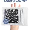 imageBeadsland Flatback Rhinestones Bulk14400pcs AB Crystal Rhinestones for Nails Crafts Clothes DIY Decoration Crystal AB SS10 2729mmBlack