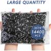 imageBeadsland Flatback Rhinestones Bulk14400pcs AB Crystal Rhinestones for Nails Crafts Clothes DIY Decoration Crystal AB SS10 2729mmBlack