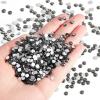 imageBeadsland Flatback Rhinestones Bulk14400pcs AB Crystal Rhinestones for Nails Crafts Clothes DIY Decoration Crystal AB SS10 2729mmBlack Diamond