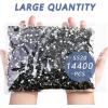 imageBeadsland Flatback Rhinestones Bulk14400pcs AB Crystal Rhinestones for Nails Crafts Clothes DIY Decoration Crystal AB SS10 2729mmBlack Diamond
