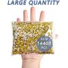 imageBeadsland Flatback Rhinestones Bulk14400pcs AB Crystal Rhinestones for Nails Crafts Clothes DIY Decoration Crystal AB SS10 2729mmCitrineLemon Yellow