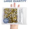 imageBeadsland Flatback Rhinestones Bulk14400pcs AB Crystal Rhinestones for Nails Crafts Clothes DIY Decoration Crystal AB SS10 2729mmCitrineLemon Yellow