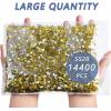 imageBeadsland Flatback Rhinestones Bulk14400pcs AB Crystal Rhinestones for Nails Crafts Clothes DIY Decoration Crystal AB SS10 2729mmCitrineLemon Yellow