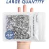 imageBeadsland Flatback Rhinestones Bulk14400pcs AB Crystal Rhinestones for Nails Crafts Clothes DIY Decoration Crystal AB SS10 2729mmCrystal