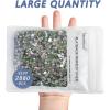 imageBeadsland Flatback Rhinestones Bulk14400pcs AB Crystal Rhinestones for Nails Crafts Clothes DIY Decoration Crystal AB SS10 2729mmCrystal AB