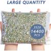 imageBeadsland Flatback Rhinestones Bulk14400pcs AB Crystal Rhinestones for Nails Crafts Clothes DIY Decoration Crystal AB SS10 2729mmCrystal AB