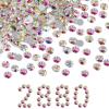 imageBeadsland Flatback Rhinestones Bulk14400pcs AB Crystal Rhinestones for Nails Crafts Clothes DIY Decoration Crystal AB SS10 2729mmCrystal AB