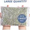 imageBeadsland Flatback Rhinestones Bulk14400pcs AB Crystal Rhinestones for Nails Crafts Clothes DIY Decoration Crystal AB SS10 2729mmCrystal AB