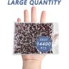 imageBeadsland Flatback Rhinestones Bulk14400pcs AB Crystal Rhinestones for Nails Crafts Clothes DIY Decoration Crystal AB SS10 2729mmDark Siam