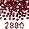 imageBeadsland Flatback Rhinestones Bulk14400pcs AB Crystal Rhinestones for Nails Crafts Clothes DIY Decoration Crystal AB SS10 2729mmDark Siam