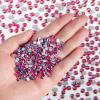 imageBeadsland Flatback Rhinestones Bulk14400pcs AB Crystal Rhinestones for Nails Crafts Clothes DIY Decoration Crystal AB SS10 2729mmHyacinth AB